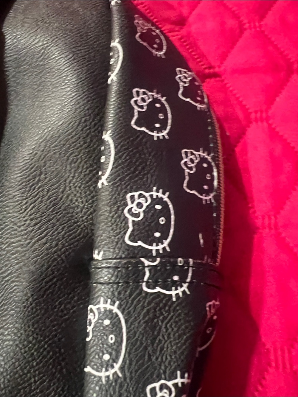 Hello Kitty Black Backpack with Red Bow Accent - Picture 7 of 12